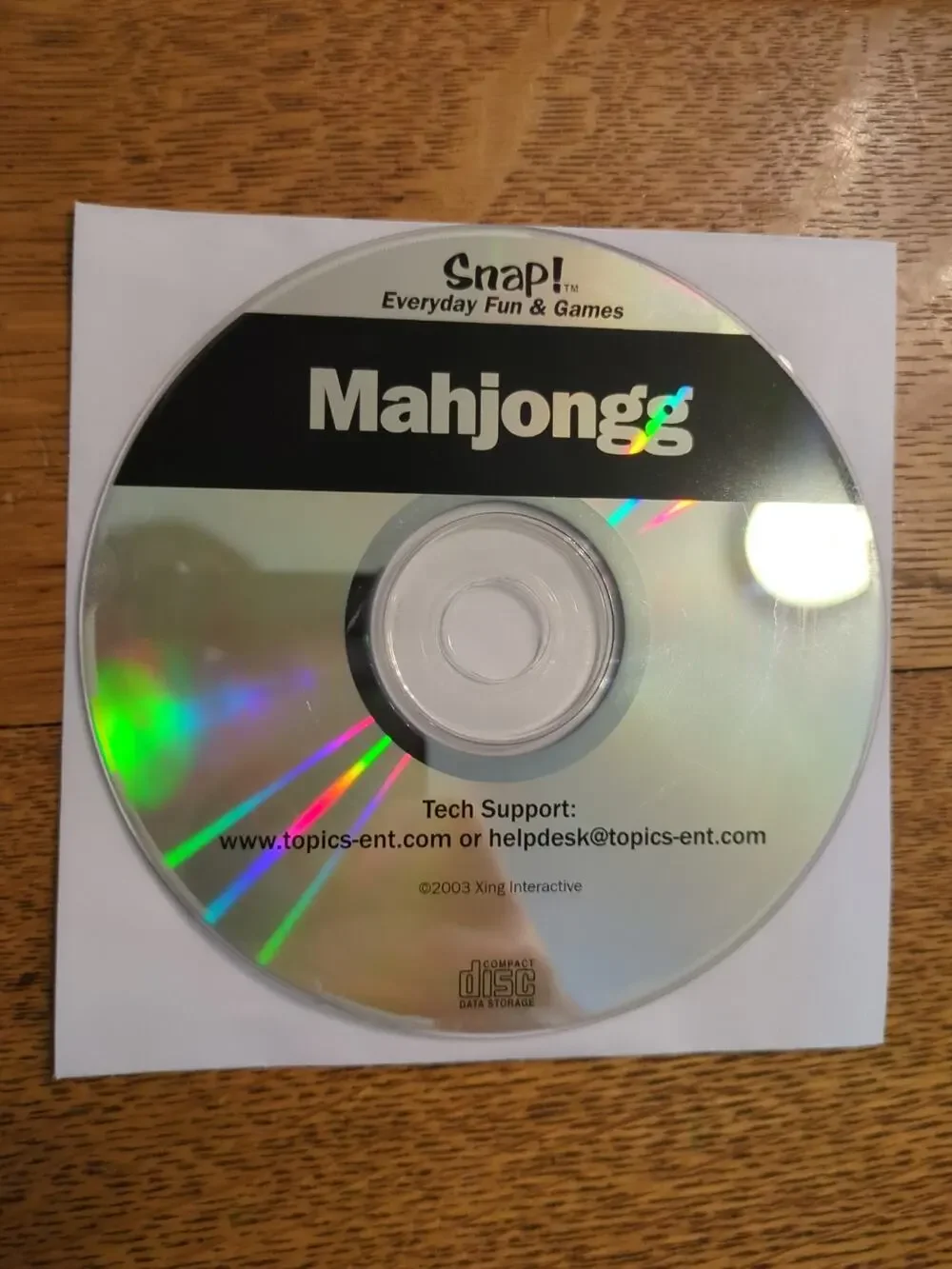 Snap Mahjongg Tiles Fun & Games PC Computer 2003 CD-ROM Disc Only